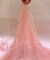 Baby Pink Pearl Tulle Fabric by the Yard, 60" Wide Soft Pearl Scattered Mesh